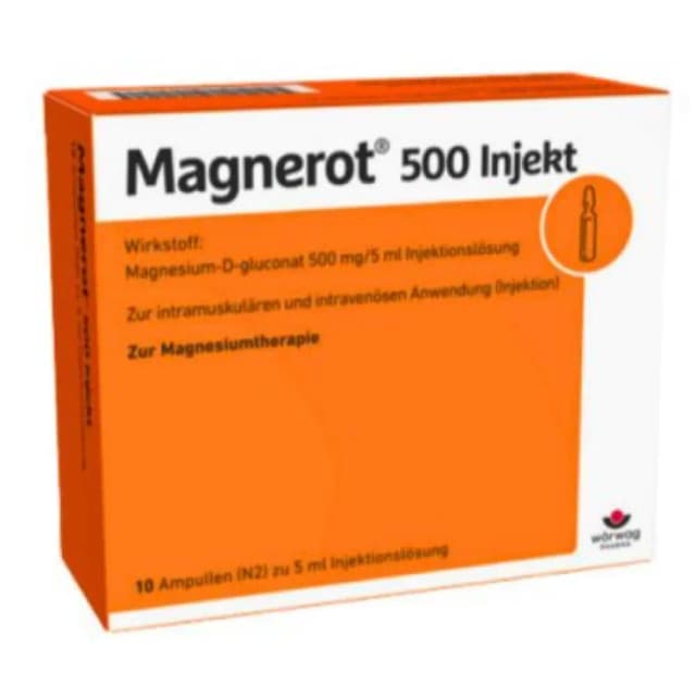 Magnerot 500 injectabil /10 ampule