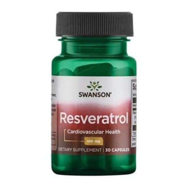 Swanson RESVERATROL 100mg / 30 capsule