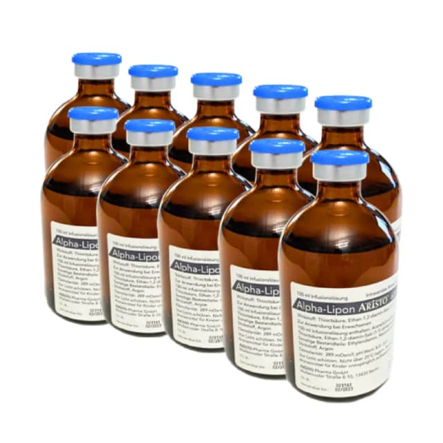 Alpha-Lipon Aristo 600 mg soluție perfuzabilă – Antioxidant avansat intravenos 10 FLACOANE 100 ML