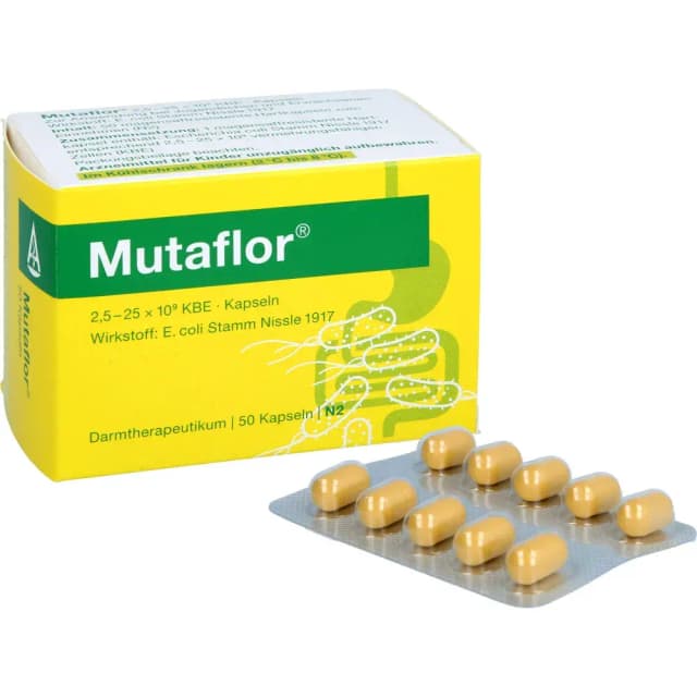 Mutaflor 50 capsule – probiotic natural E. coli Nissle 1917 pentru flora intestinală echilibrată