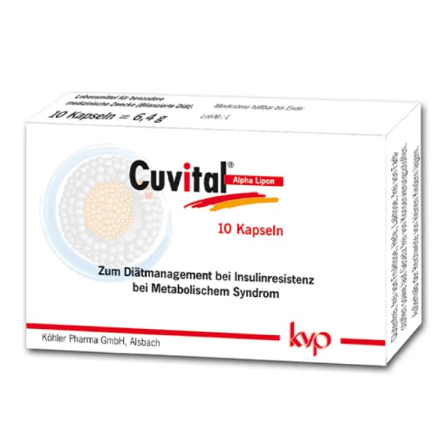 Cuvital® Alpha Lipon – supliment dietetic pentru susținerea metabolismului și rezistenței la insulină (10 capsule)