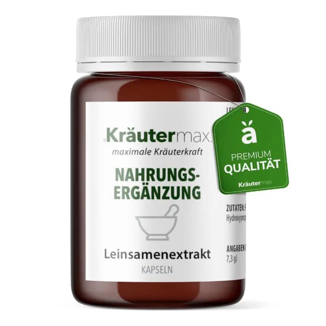 Leinsamen Kapseln – capsule din semințe de in pentru digestie și echilibru metabolic | Produs german 90 capsule